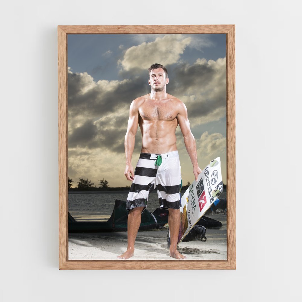 Poster Youri de zoon – affiche Kitesurf (vue 4)